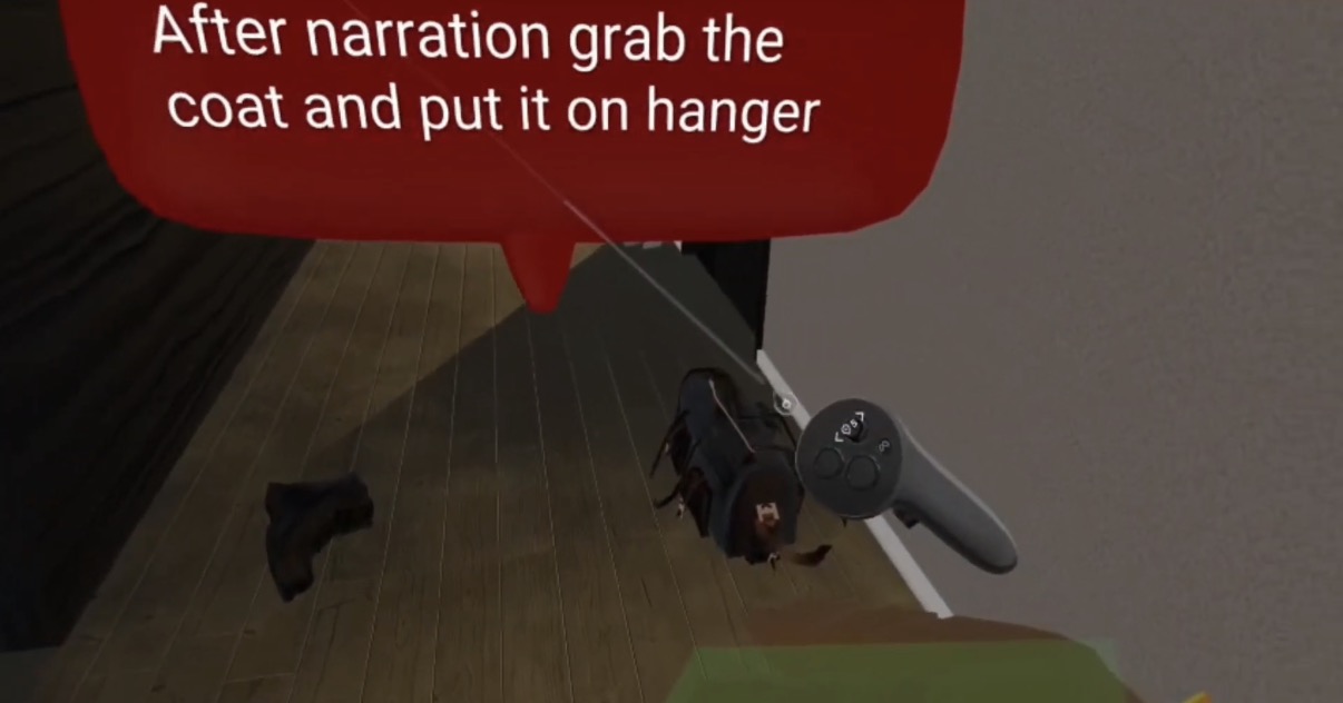 The dropped coat